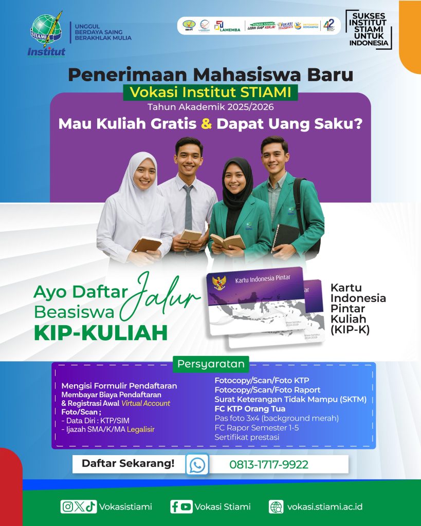 Tes Seleksi KIP-Kuliah 2025 Tahap 3: Jadwal dan Lokasi di Kampus STIAMI