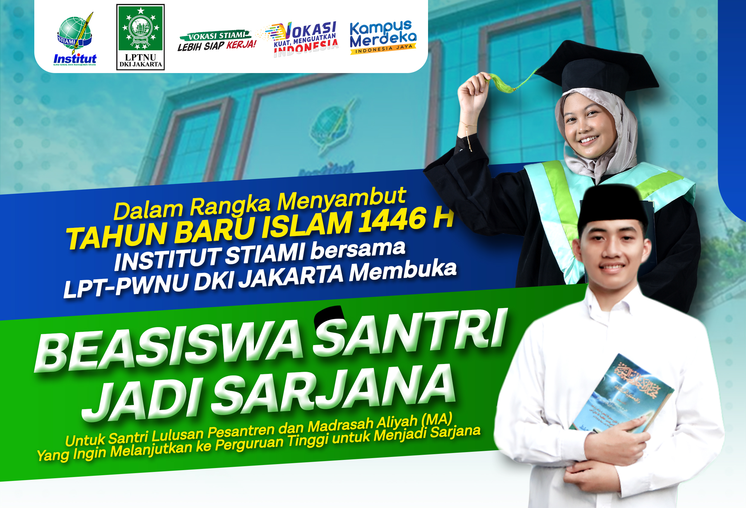 Beasiswa Santri Jadi Sarjana: Kolaborasi Vokasi STIAMI & LPT PWNU Jakarta